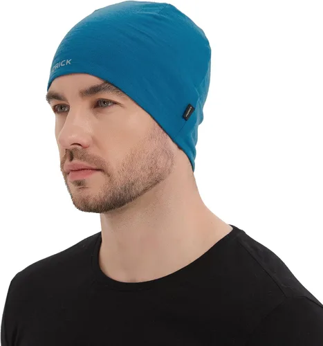 Miniatura 3 de Gorro de lana merina, gorra ligera para correr, transpirable, gorro de dormir para hombres y mujeres