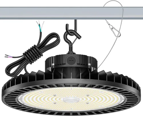 Miniatura 10 de 150W UFO LED alta luz de la bahía 22500LM ETL listado alta bahía LED tienda luces 5000K 0-10V regulable para almacén garaje AC100-277V