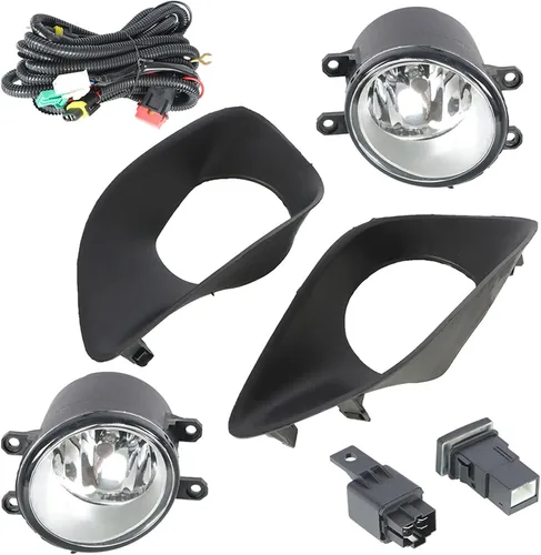 WFLNHB 1 par de luces antiniebla de repuesto para Toyota Yaris Sedan 2007-2011, faros antiniebla, lado del pasajero y del conductor