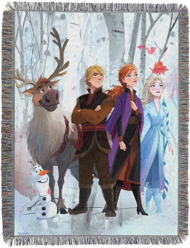 Miniatura 3 de Disney Frozen Cobija tejida, multicolor, 1 unidad