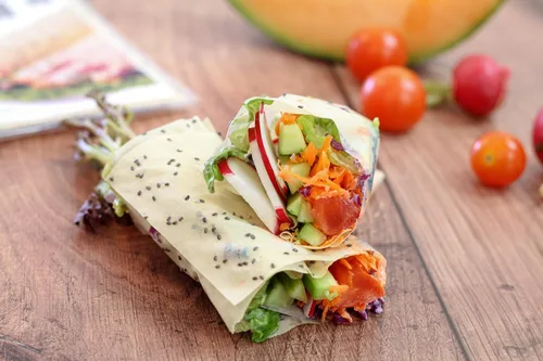 Miniatura 3 de Norigami Egg Wraps - Proteína de guisante, baja en carbohidratos, fina y saludable, certificado Kosher, sin OMG, sin gluten, 6 envolturas
