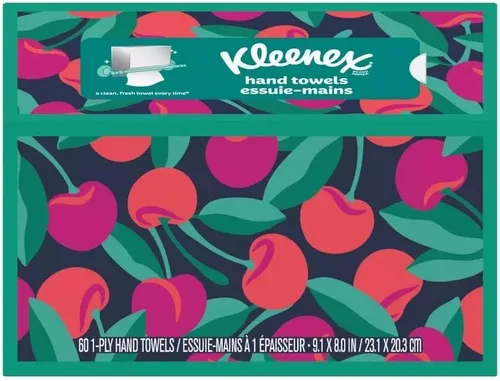 Miniatura 11 de Kleenex Toallas de papel desechables para manos, 6 cajas, 60 toallas por caja (360 toallas en total), el empaque puede variar