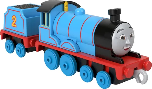Miniatura 9 de Mattel Thomas & Friends - Tren de juguete, motor Hiro fundido a presión grande y auto de carga de la serie Classic & All Engines Go