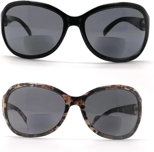 Miniatura 5 de 2 pares de lentes de sol de lectura bifocales para mujer, protección UV vintage