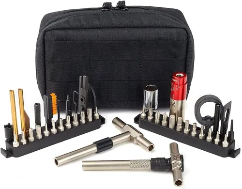 Fix It Sticks The Works Kit de mantenimiento con destornillador dinamométrico todo en uno y llave en T + llave de trinquete de bloqueo en T, paquete