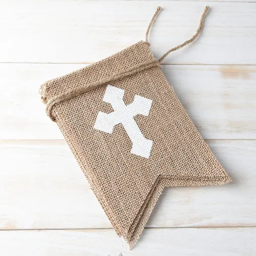 Miniatura 8 de CHRORINE Cartel de Bautismo de God Bless para niños, decoraciones de confirmación de la primera comunión, suministros para fiesta de bautismo de Azul