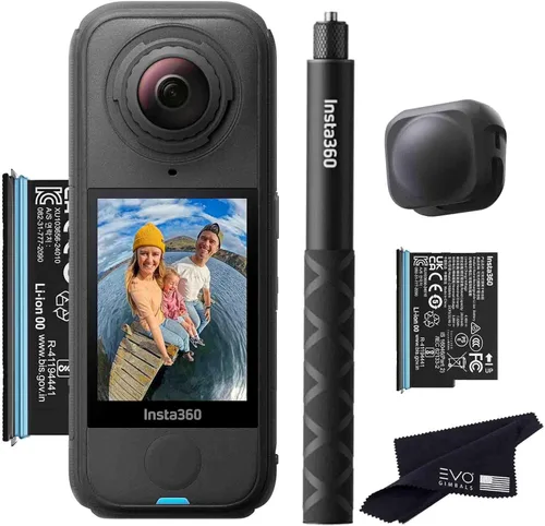 Insta360 X4 Air Essentials Bundle | Cámara de acción impermeable 8K 360 más ligera para aventuras épicas, lentes reemplazables | El paquete incluye