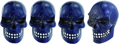Abfer Tapa de Vástago de Válvula de Neumático Skull para Coche, Cubiertas de Válvula de Aire de Rueda, Accesorios Decorativos para la Mayoría de