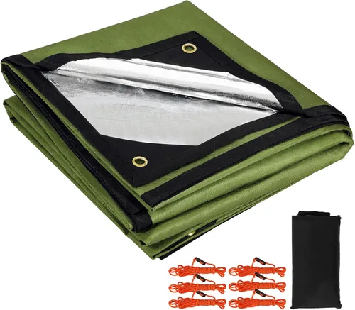 RedSwing Manta de Supervivencia de Servicio Pesado, Lona Térmica de Emergencia Impermeable, Mantas Reflectantes Multiusos Aisladas para Todo Tipo de