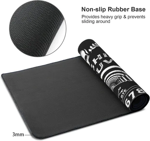 Miniatura 4 de Alfombrilla de mouse extendida para juegos de 35.4 x 15.7 pulgadas, alfombrilla de mouse retro vintage grande XXL, base de goma antideslizante