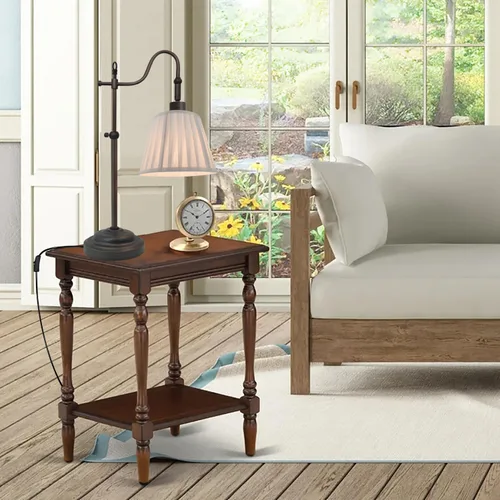 Miniatura 2 de Lámparas de mesa de granja para sala de estar, lámpara de escritorio rústica con altura ajustable, lámpara de lectura industrial vintage