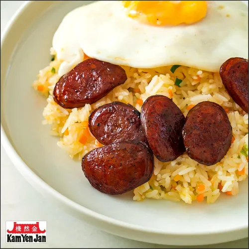 Miniatura 6 de Kam Yen Jan, Salchicha china hecha con carne de cerdo y pollo (), asiática, taiwanés, checo chino de regazo, 14 onzas (paquete de 3)