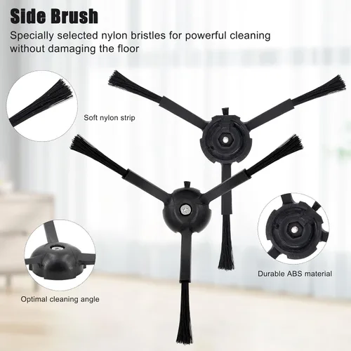 Miniatura 5 de Juego de accesorios de repuesto para Roborock Q Revo para robot aspirador Roborock P10, cepillo principal, paño de trapeador, bolsa para polvo, Negro