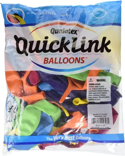 Miniatura 14 de Qualatex 65224 Quicklink - Globos de látex verdes, 12 pulgadas, color verde, paquete de 50