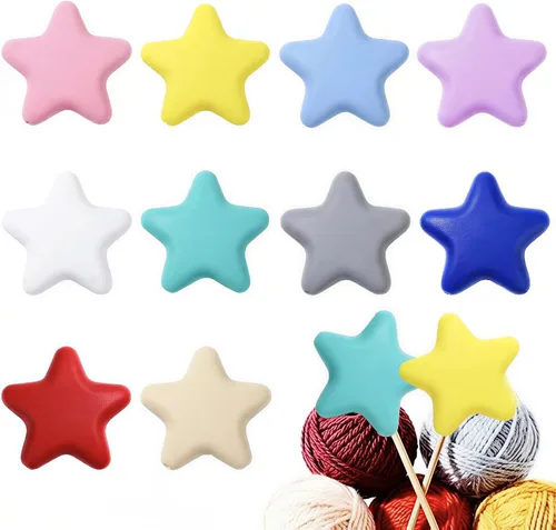 Miniatura 12 de 20 piezas de protectores para puntas de agujas de tejer con lindos animales, protectores para agujas de tejer, tamaño US 2.5-13 (3mm-9mm), para Panda