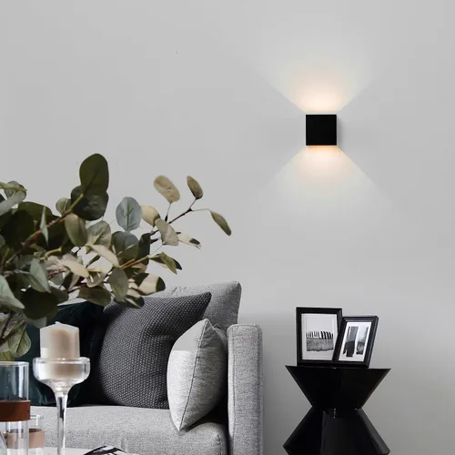 Miniatura 7 de Quickway Imports Moderno aplique de pared LED impermeable de aluminio con haz ajustable de 10 W, 3000 K, blanco cálido para interiores y exteriores