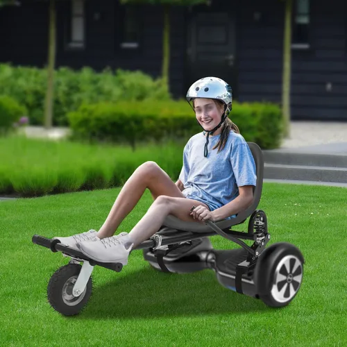 Miniatura 4 de Accesorio de asiento para aeropatineta de 6.5 a 10 pulgadas, longitud de marco ajustable, scooter de autoequilibrio, kit de conversión de buggy go