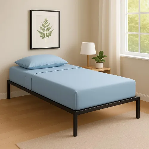 Miniatura 9 de Mattress-Homes Juego de sábanas de lujo de algodón egipcio para cuna, 4 piezas, sábanas bajeras de 8 pulgadas de profundidad para 25 x 75 pulgadas