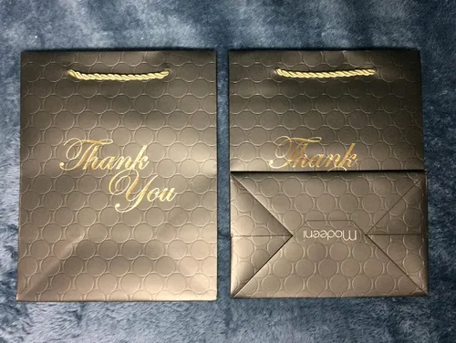 Miniatura 5 de MODEENI Bolsas de agradecimiento negras a granel, 144 bolsas, tamaño mediano de 8 x 10 pulgadas, elegante regalo de boutique para pequeñas empresas