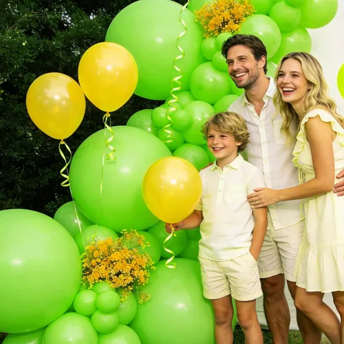 Miniatura 5 de 32 globos grandes de color verde claro de 18 pulgadas, globos redondos de látex grandes para decoración de cumpleaños y boda. C15-verde claro