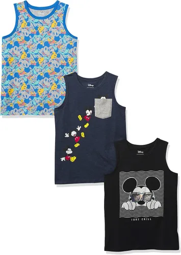 Tienda Essentials Disney Marvel Star Wars Boys and Toddlers' Sleeveless Tank Top T-Shirts, Pack of 3