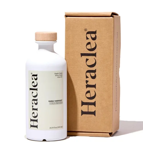 Heraclea - Cosecha Temprana - Aceite de Oliva Extra Virgen - Aceite de Oliva Orgánico - Extra Virgen - Prensado en Frío - Aceite de Oliva EVO Rico