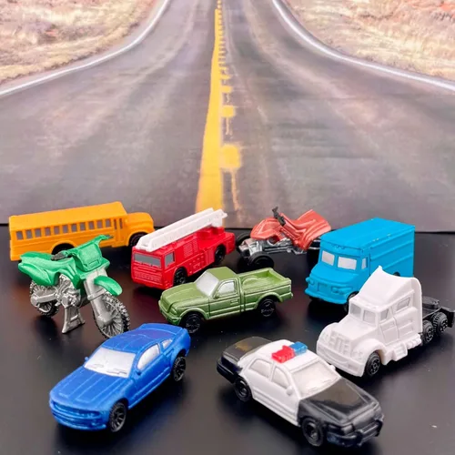 Miniatura 2 de Safari Ltd On the Road TOOB - Figurillas: semi-camión, motocicleta, coche de policía, autobús escolar, coche deportivo, camión de entrega, pick-up