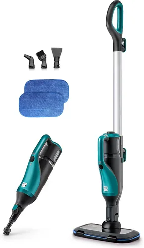 Miniatura 10 de Kenmore SM2070 S300 Series Steam Spin Mop for Scrubbing and Sanitizing 2 Modes, XL Water Tank, Swivel Steering, LED Headlights, Powerful Corded