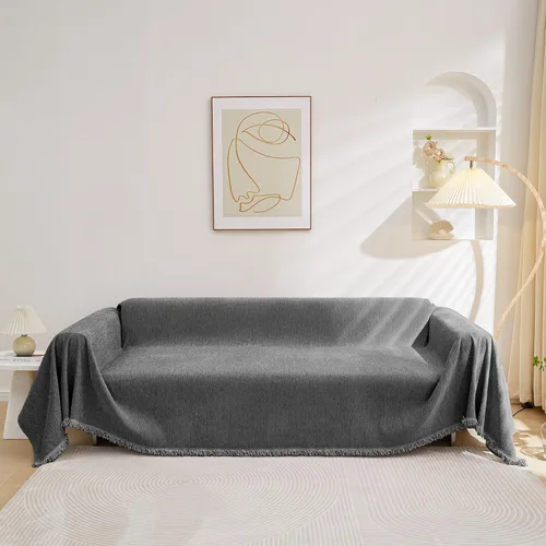 Miniatura 21 de MEETSKY Fundas para sofá modular de 3 cojines, lavables, mezcla de felpilla suave, protector de muebles, funda decorativa de estilo moderno