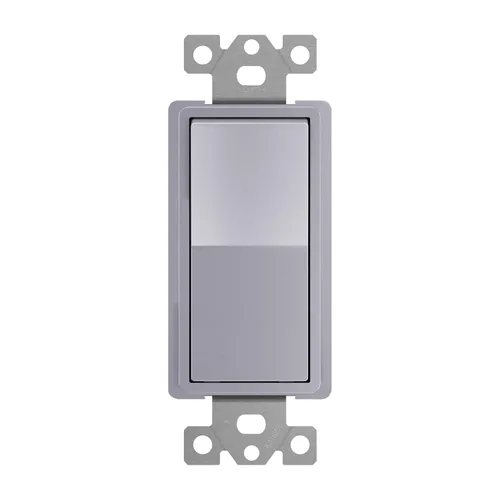 Miniatura 25 de ENERLITES Interruptor de luz de paleta decorativa de 3 vías, acabado brillante, un solo polo o tres vías, 3 cables, tornillo de puesta a tierra