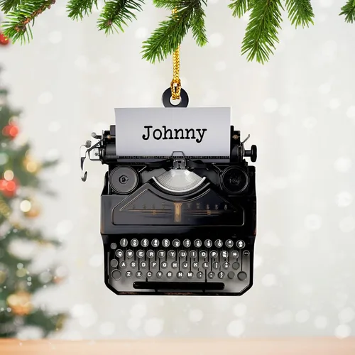 Adorno de máquina de escribir personalizado, adorno de máquina de escribir antiguo, máquinas de escribir manuales, decoración de máquina de escribir