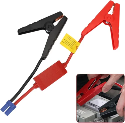 Miniatura 2 de Cable de Arranque con Abrazaderas, Cable de Refuerzo con Conector EC5 y Módulo de Prevención de Carga Inversa para Arranque de Coche Jump Starter