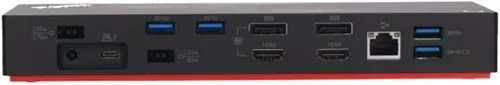 Miniatura 3 de Lenovo USA ThinkPad Thunderbolt 3 Dock Gen 2 135W (40AN0135US) Capacidad de pantalla Dual UHD 4K, 2 HDMI, 2 DP, USB-C, USB 3.1, negro