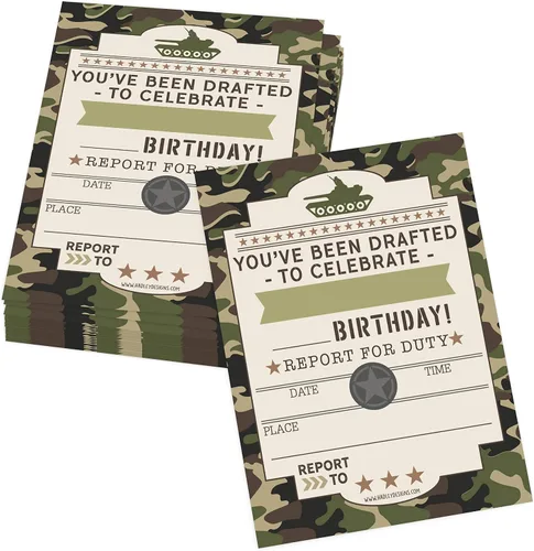 Miniatura 5 de Hadley Designs Invitaciones de cumpleaños para niños y niñas con temática de corral – 25 invitaciones de fiesta de cumpleaños de animales de granja