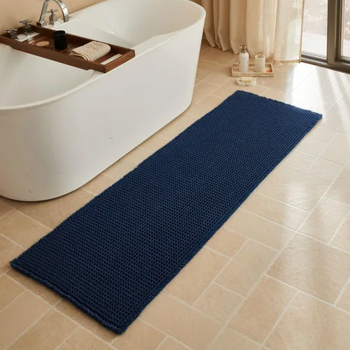 Miniatura 73 de Triohero Tapete de baño con diseño de gofre, tapete de baño pequeño y bohemio, antideslizante, lavable, ultra suave, súper absorbente, de secado