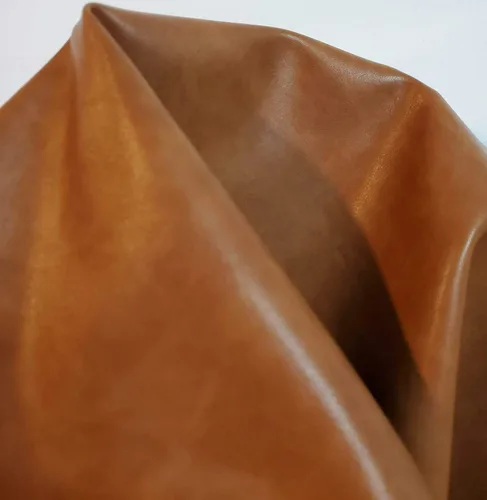 Miniatura 2 de NAT Leathers Tela de tapicería de piel sintética suave de dos tonos marrón británico (vegano aprobado por PETA) Piel sintética sintética