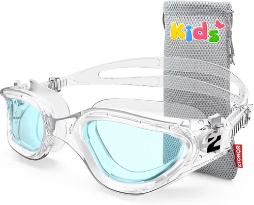 ZIONOR Gafas de Natación para Niños, G1MINI SE Gafas de Natación Antivaho para Niño Niña 6-14 A3 (Lente azul transparente - Allclear)