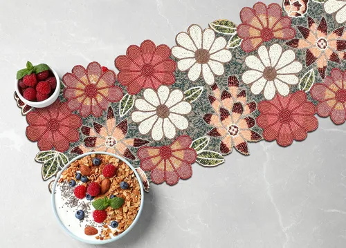 Miniatura 8 de Light & Pro - Camino de mesa decorativo con cuentas