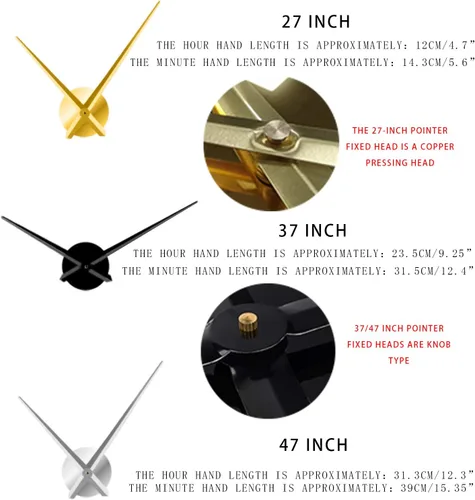 Miniatura 5 de Kit de reloj acrílico moderno para diseño de pared, reloj de pared sin marco 3D con calcomanías de espejo para decoración de sala de estar, B-27