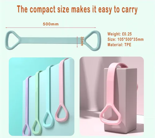 Miniatura 4 de Figure 8 Resistance Band, Arm Back Shoulder Exercise Elastic Rope Stretch Fitness Band, Foot, Leg, Hand Stretcher, Arm Exerciser for Yoga Pilates