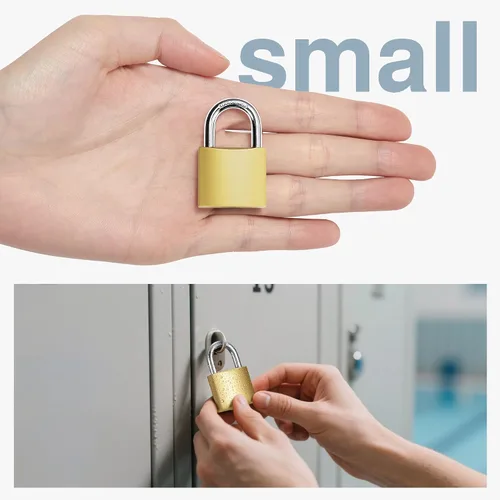 Miniatura 6 de Puroma 2 unidades de candados con llave impermeables pequeños, cerradura de 33 mm para casillero con llaves para mochila, equipaje, casillero