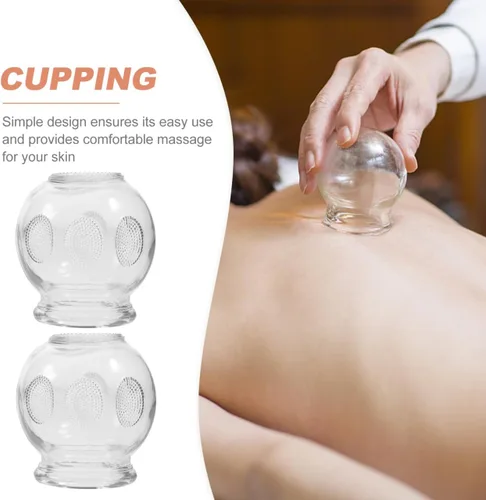 Miniatura 4 de FOMIYES Juego de 6 vasos de cristal para terapia de ventosas de vidrio duradero para uso doméstico, terapia de masaje y recuperación muscular