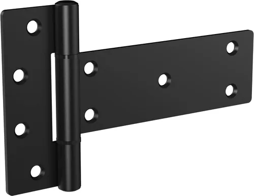 National Hardware N166-035 Bisagras industriales para puerta en T de 6 pulgadas, paquete de 2 unidades de capacidad de 48 libras por bisagra con
