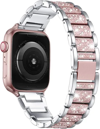 Miniatura 11 de Bling - Correas compatibles con Apple Watch Band de 1.65 pulgadas/1.61 pulgadas/1.57 pulgadas/1.50 pulgadas iWatch Series
