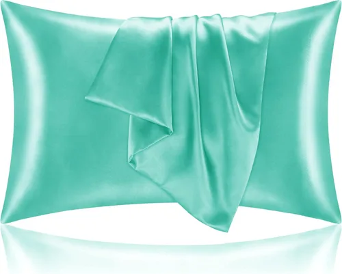 Miniatura 93 de Bedelite Funda de almohada de satén para el cuerpo, súper suave y refrescante, para el cabello y la piel, transpirable, sedosa y larga, 20 x 54 Rosa