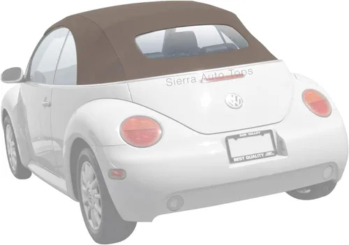 Sierra Auto Tops Convertible Top Reemplazo para Volkswagen Beetle 2003-2010, apertura eléctrica, lienzo alemán A5, color crema