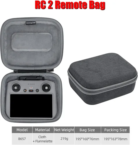 Miniatura 2 de Funda Air 3 para DJI Air3 Accesorios de cámara Drone Body Bag RC2 RC-N2 Mando remoto Estuche de transporte de viaje Shell duro Estuche
