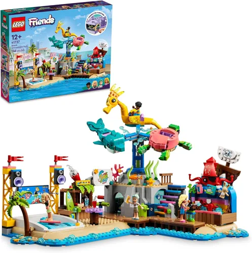 Miniatura 7 de LEGO Friends Beach Amusement Park 41737 - Juego de juguetes de construcción, un proyecto técnico para niños mayores de 12 años, con carrusel