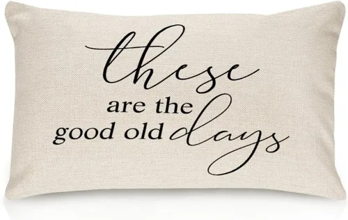 Miniatura 44 de Better When We are Together - Fundas de almohada lumbar de 12 x 20 pulgadas con citas divertidas de algodón y lino para sofá, decoración de sala