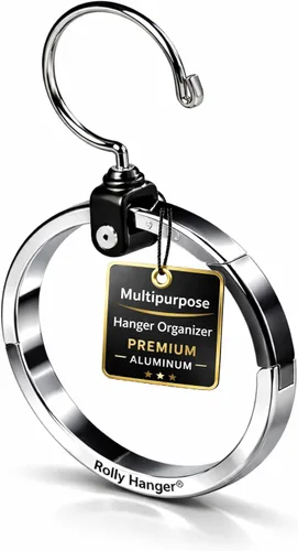 Miniatura 18 de ROLLY HANGER Perchas multiusos para armario, colgador de corbata y cinturón para armario, gran organizador de cinturón que ahorra espacio